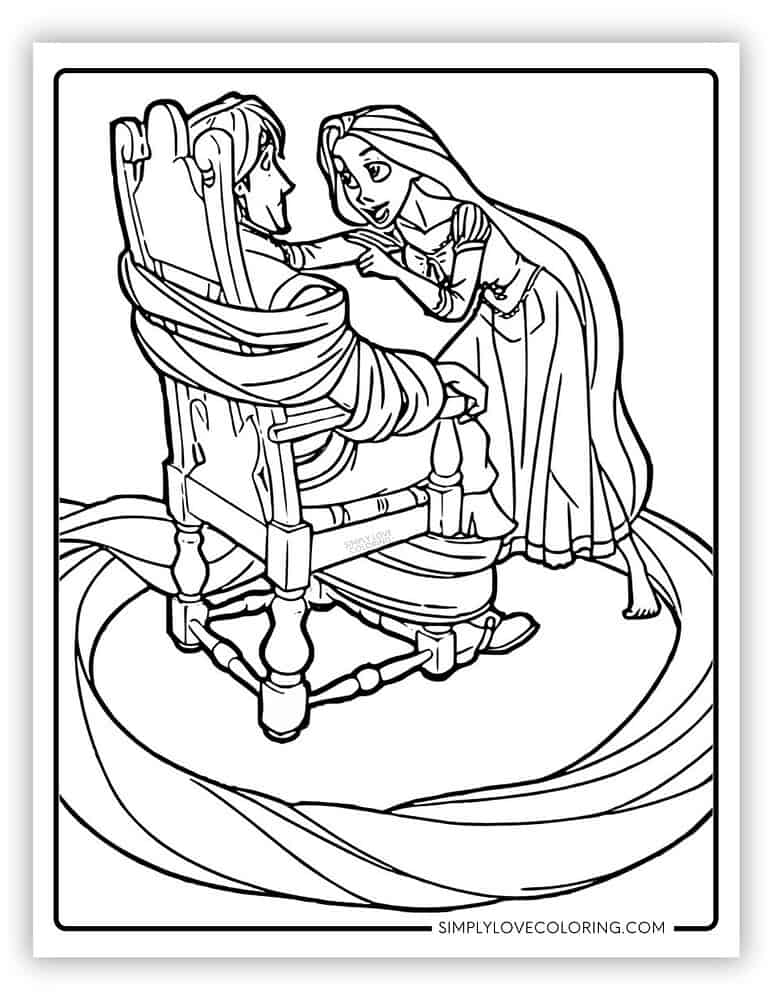 Tangled Coloring Pages (Free PDF Printables) - Simply Love Coloring