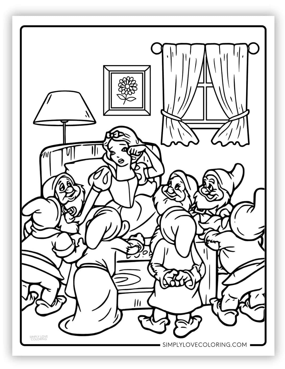 Snow White Coloring Pages (Free PDF Printables) - Simply Love Coloring