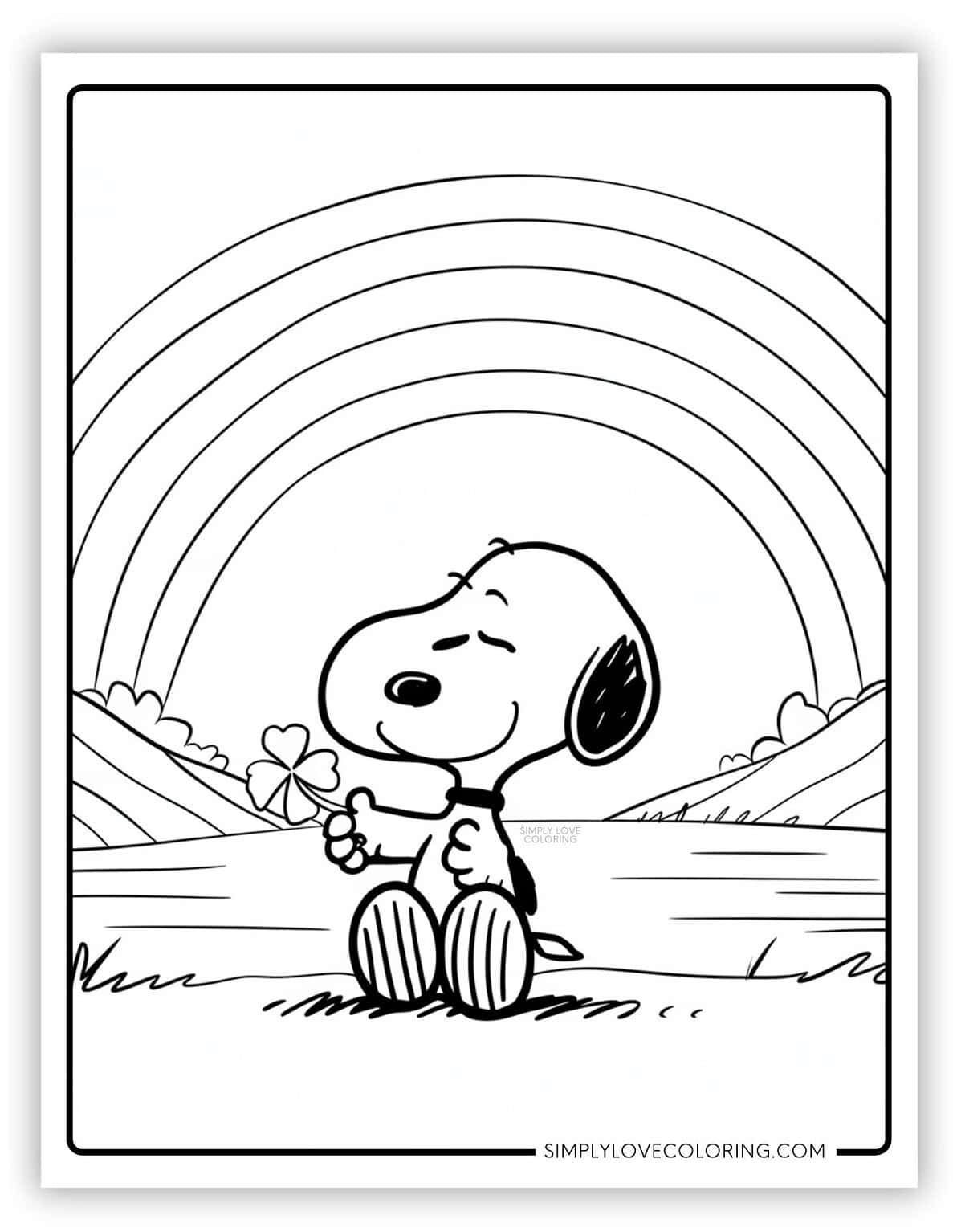 36 Snoopy Coloring Pages (Free PDF Printables) - Simply Love Coloring