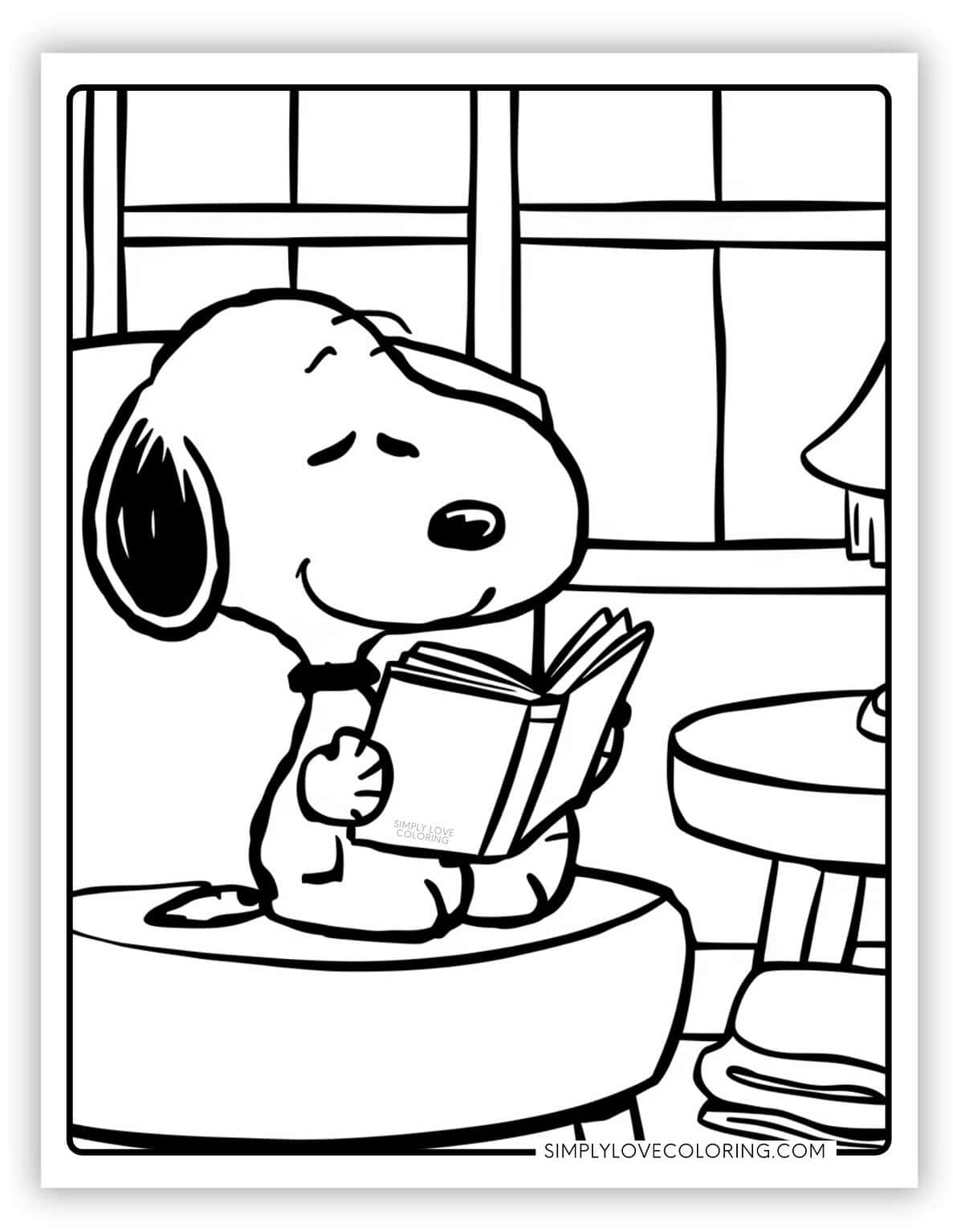 36 Snoopy Coloring Pages (Free PDF Printables) - Simply Love Coloring