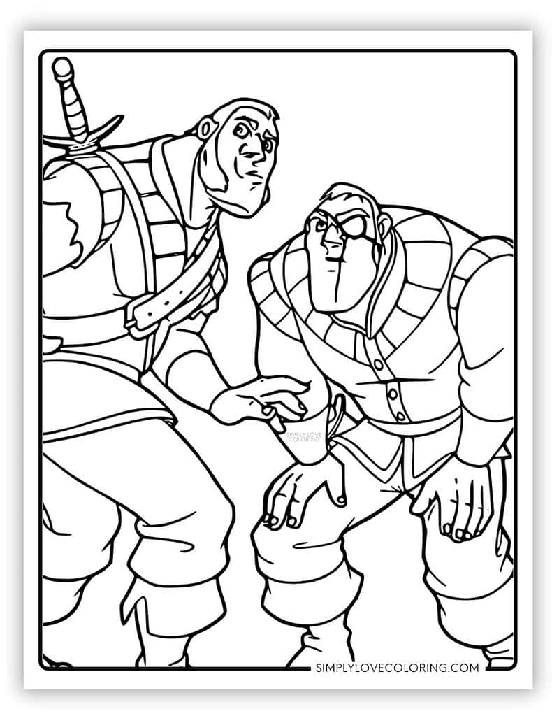 Stabbington Brothers Tangled Coloring Pages