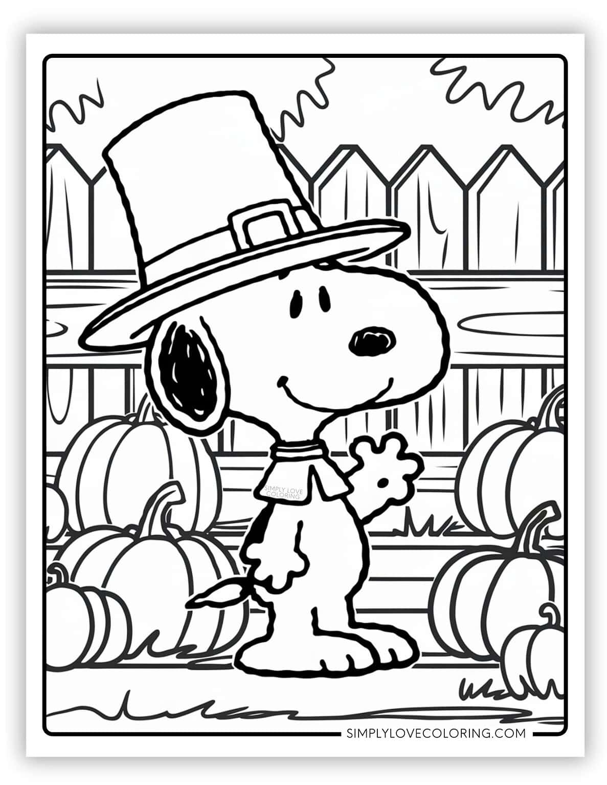 36 Snoopy Coloring Pages (Free PDF Printables) Simply Love Coloring