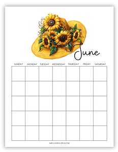 June Planner Printables (Free PDF Downloads) - Simply Love Coloring