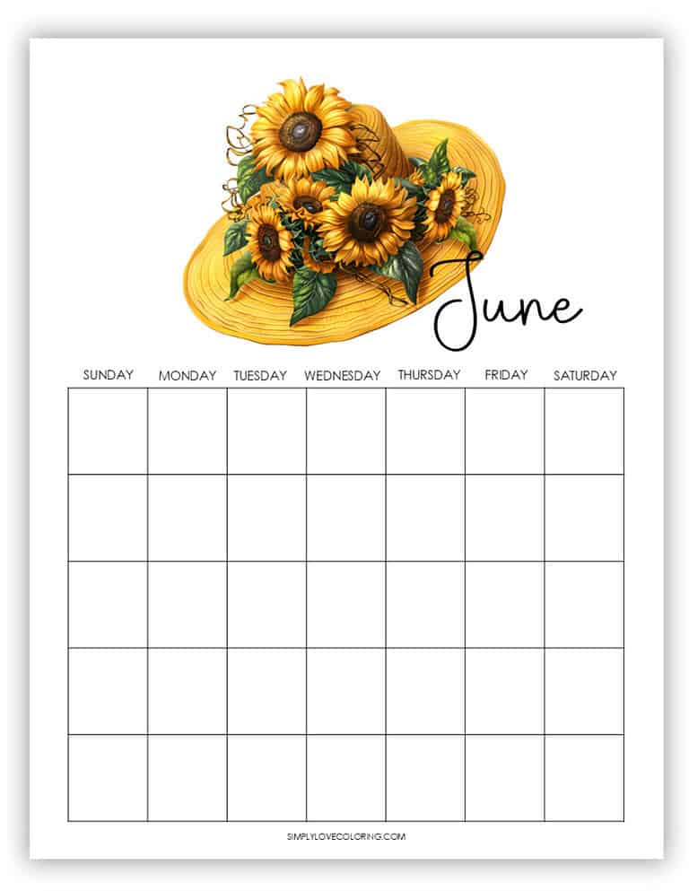 June Planner Printables (Free PDF Downloads) - Simply Love Coloring