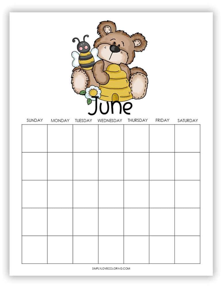 June Planner Printables (Free PDF Downloads) - Simply Love Coloring