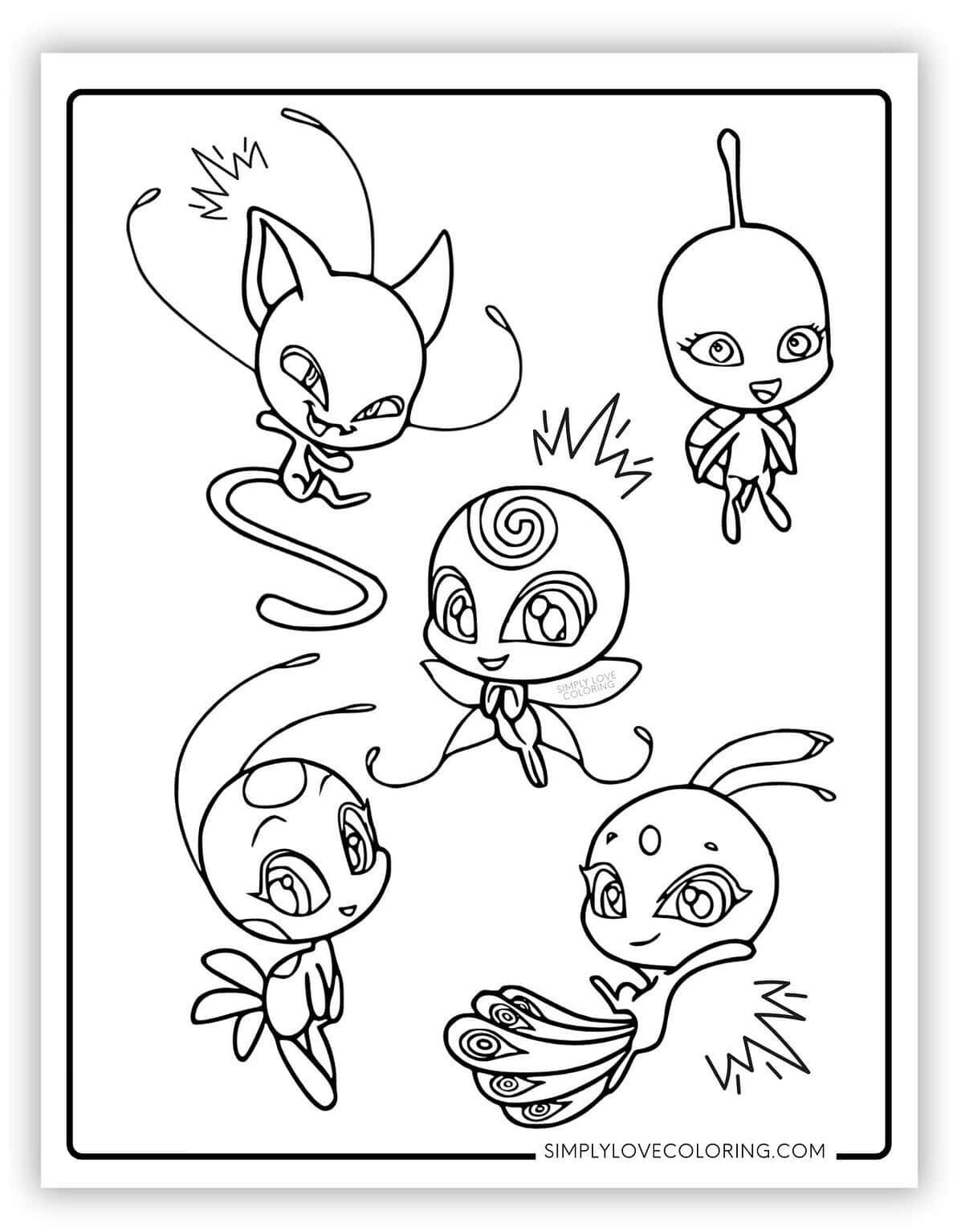 28 Miraculous Ladybug Coloring Pages (Free PDF Printables) - Simply ...