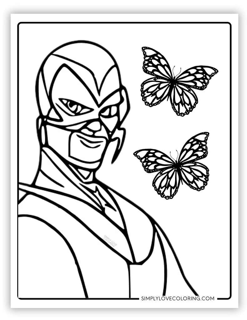 Villian Hawk Moth Miraculous Ladybug Coloring Page