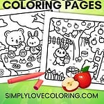 cozy animal buddies coloring pages pinterest image
