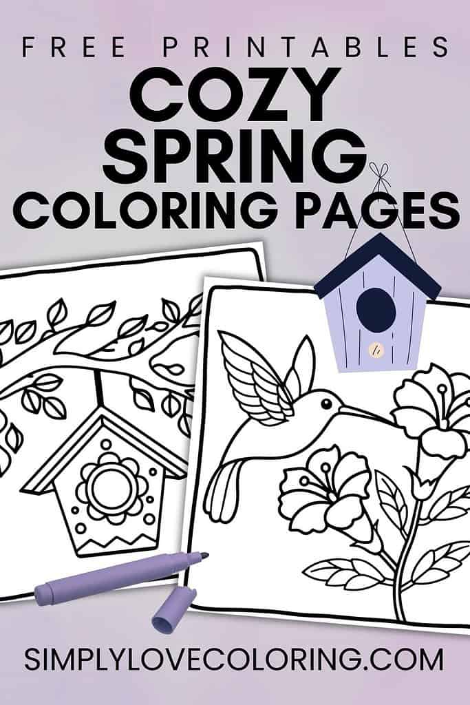 cozy spring coloring pages pinterest image