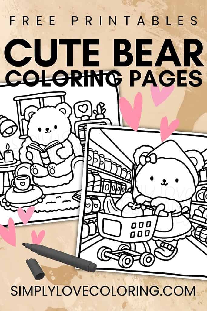 cute bear coloring pages pinterest image