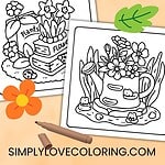 tiny garden coloring pages pinterest image