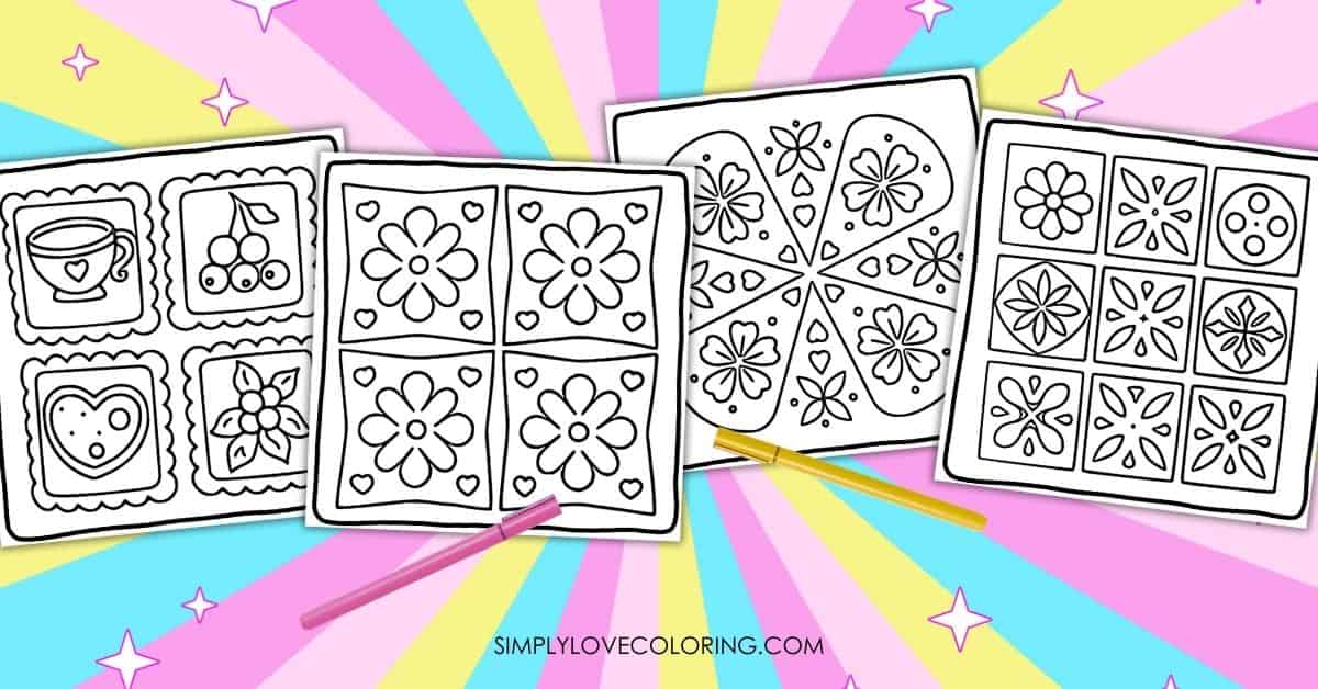 Pattern Coloring Pages Featured Image