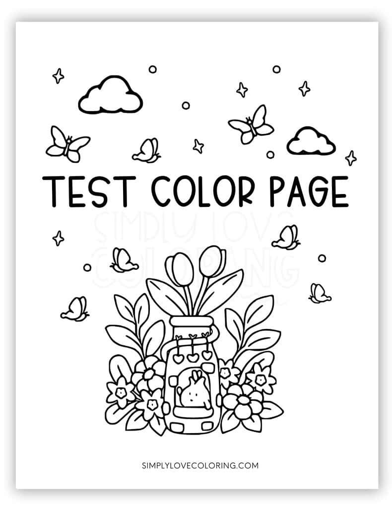 Test Color Page Tiny Garden Coloring Pages