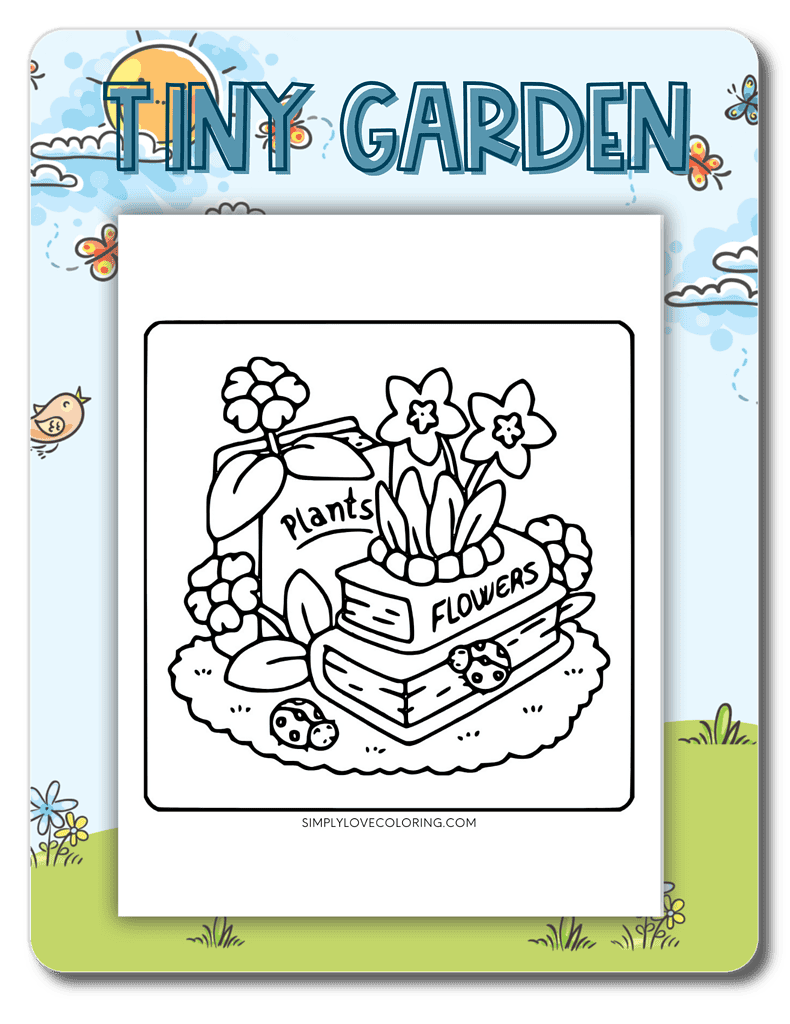Tiny Garden Coloring Pages category page image
