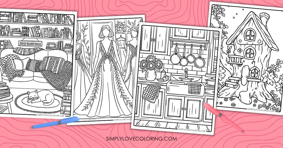 aesthetic coloring pages featured image