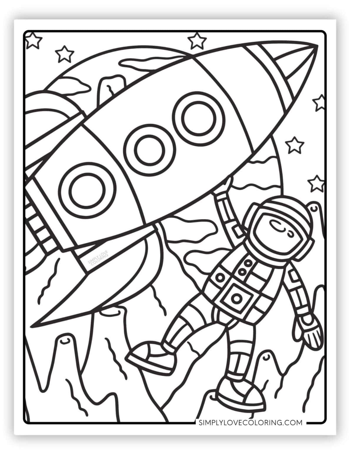 Rocket Coloring Pages (Free PDF Printables) - Simply Love Coloring