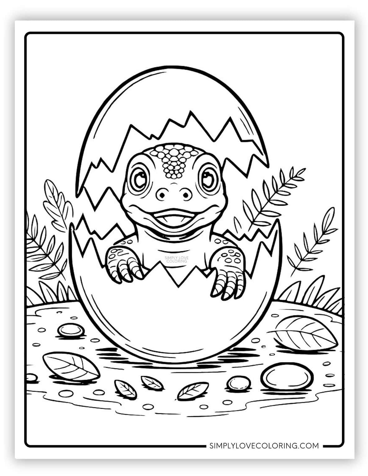 Komodo Dragon Coloring Pages (Free PDF Printables) - Simply Love Coloring
