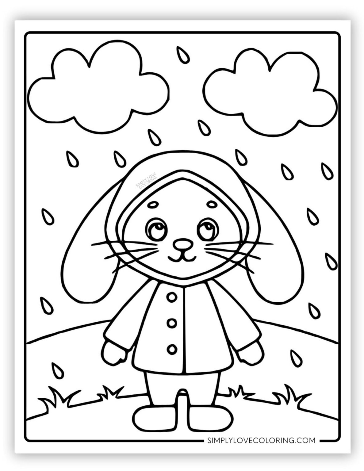Rainy Day Coloring Pages (Free PDF Printables) - Simply Love Coloring