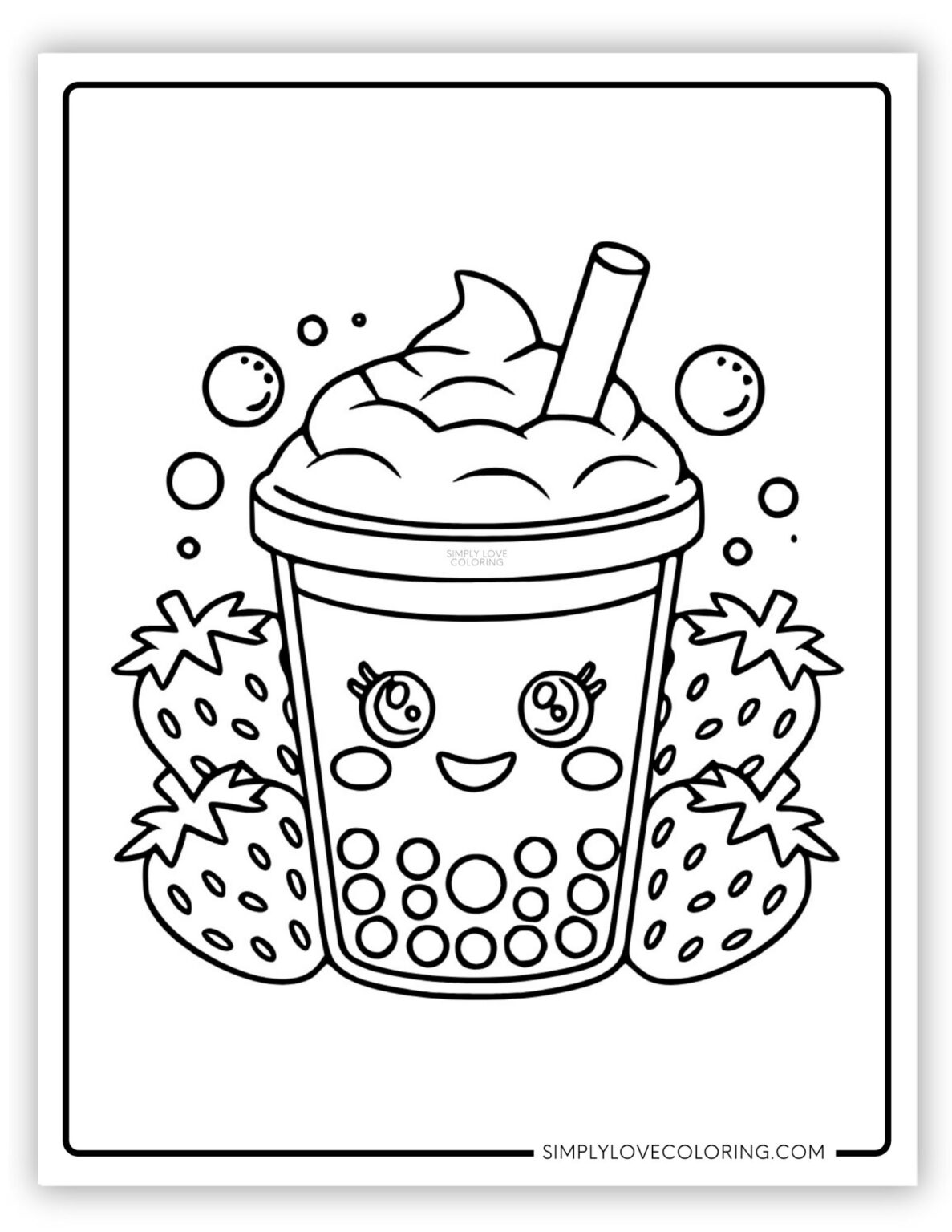 Boba Coloring Pages (Free PDF Printables) Simply Love Coloring