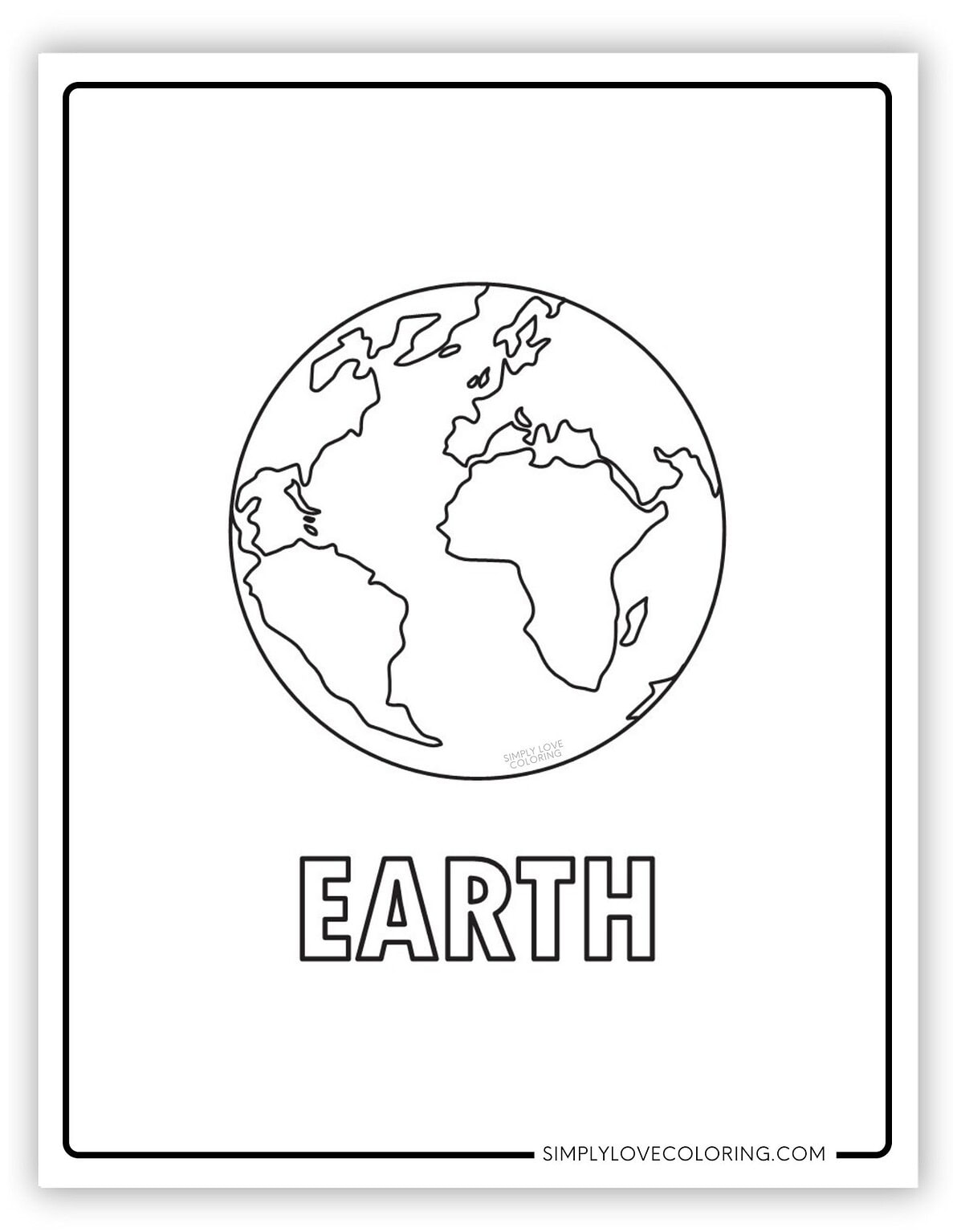Planet Coloring Pages (Free PDF Printables) - Simply Love Coloring