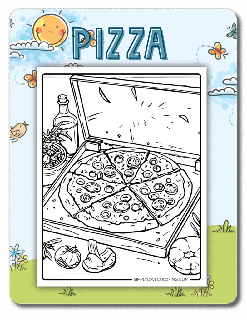 pizza coloring pages category image