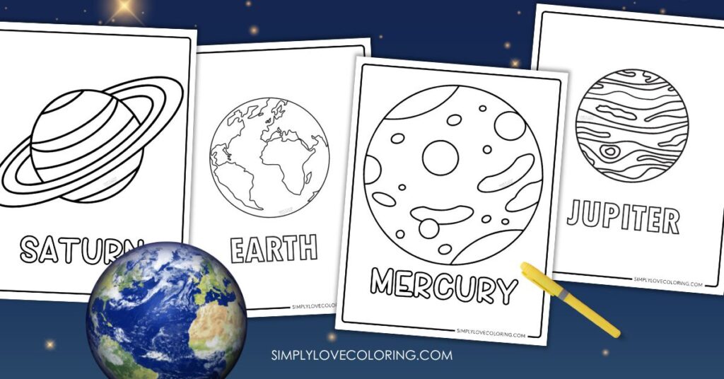 Planet Coloring Pages (Free PDF Printables) - Simply Love Coloring