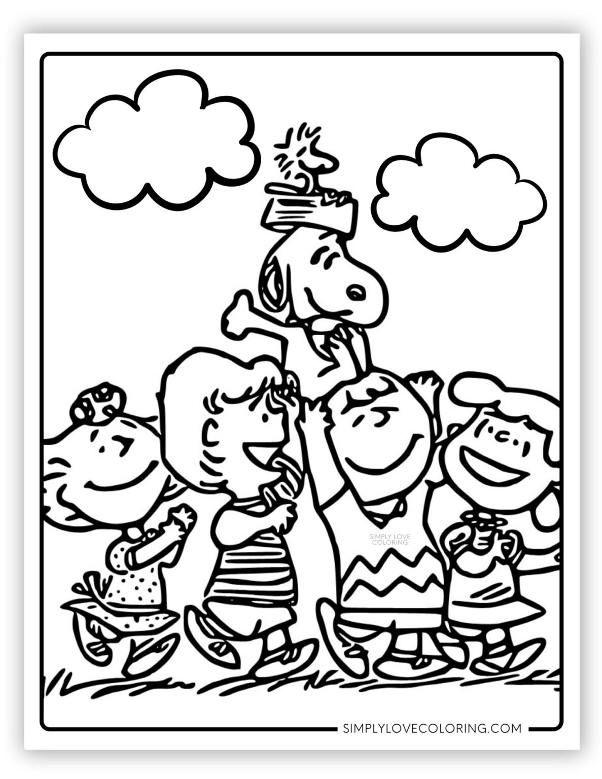 Girl Snoopy Coloring Pages Fun Sheets For Kids