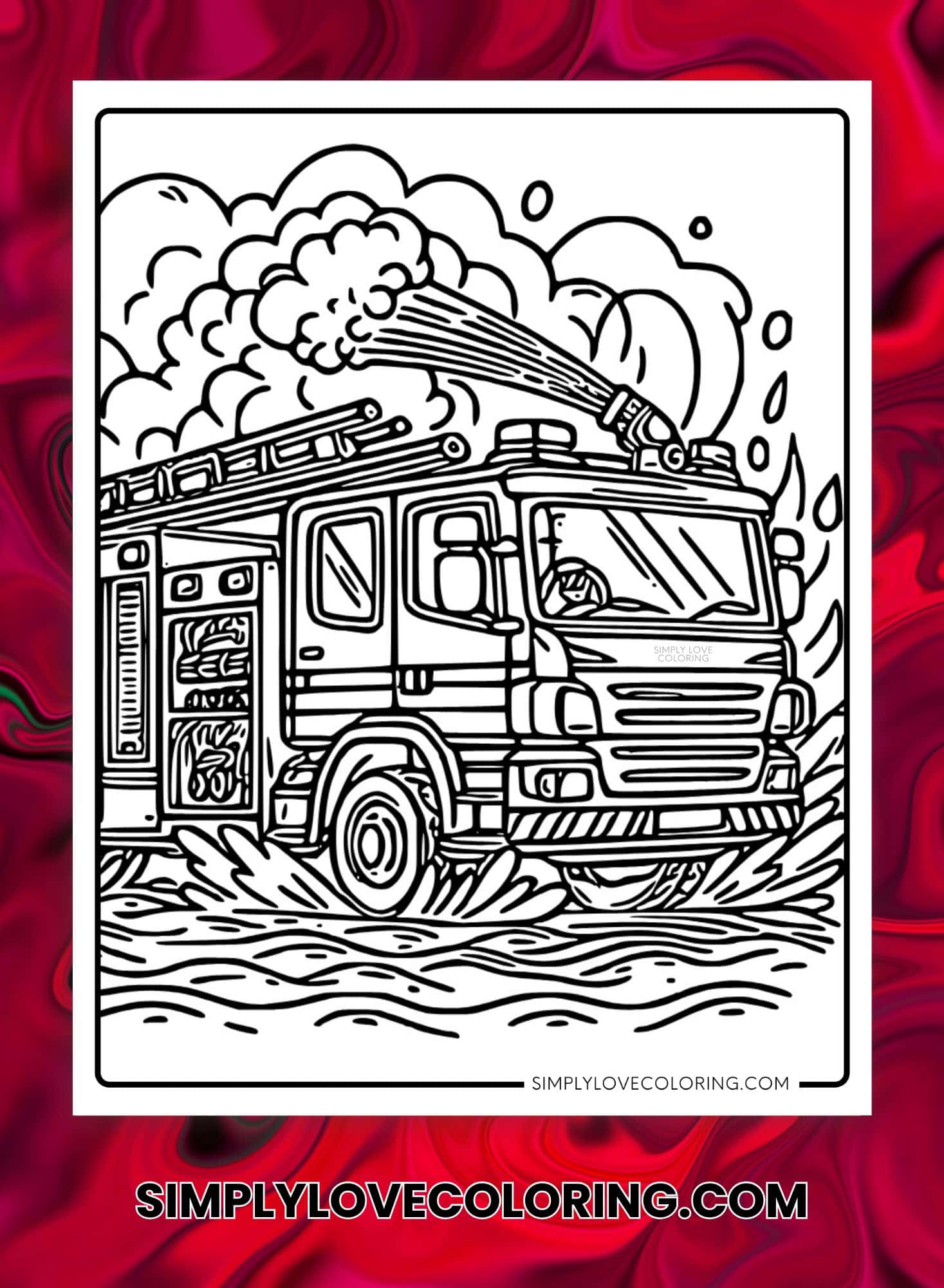 Fire Truck Coloring Pages Free - P Fire Truck Coloring Pages 5