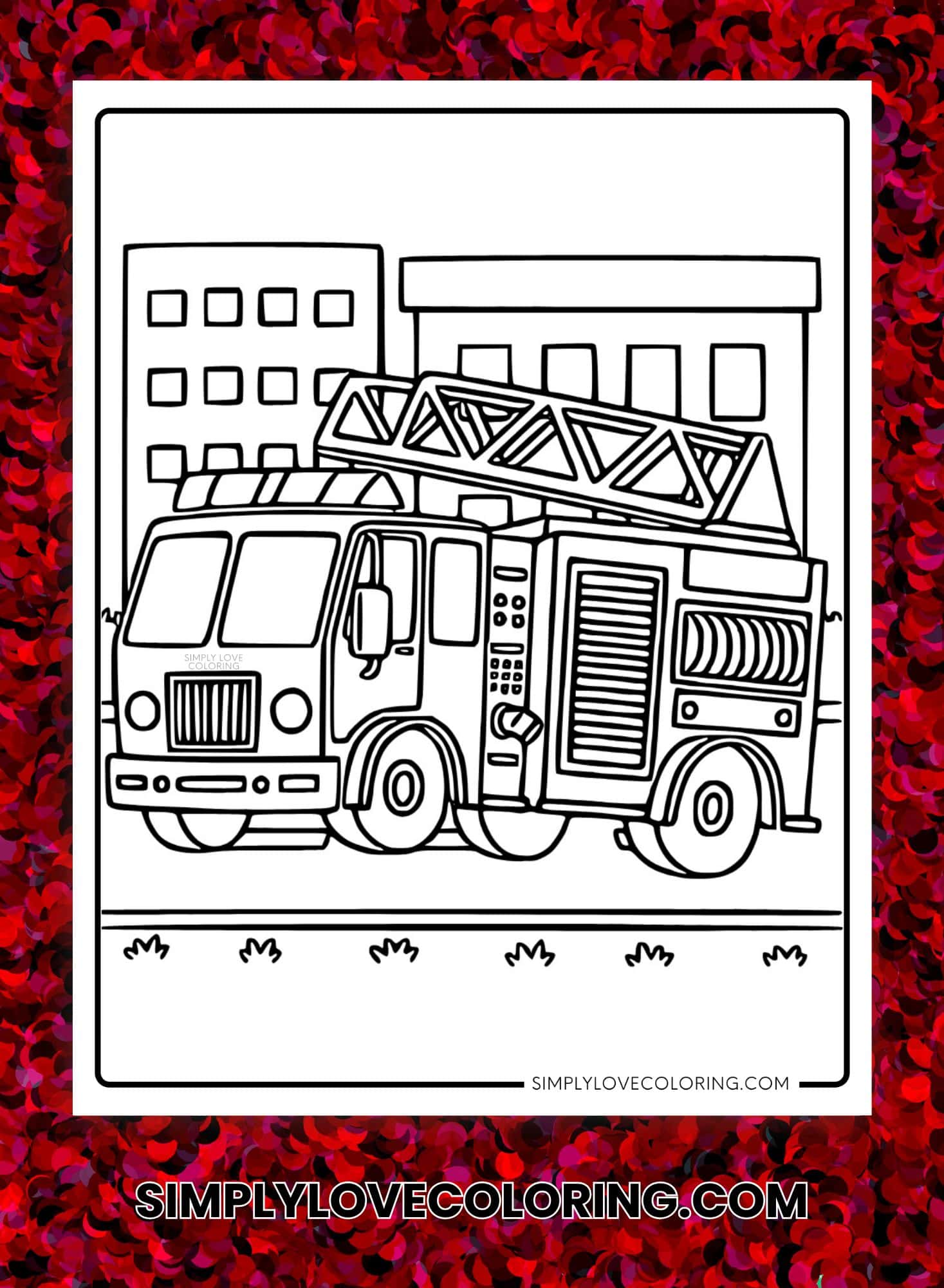 Fire Truck Coloring Pages Free - P Fire Truck Coloring Pages 6