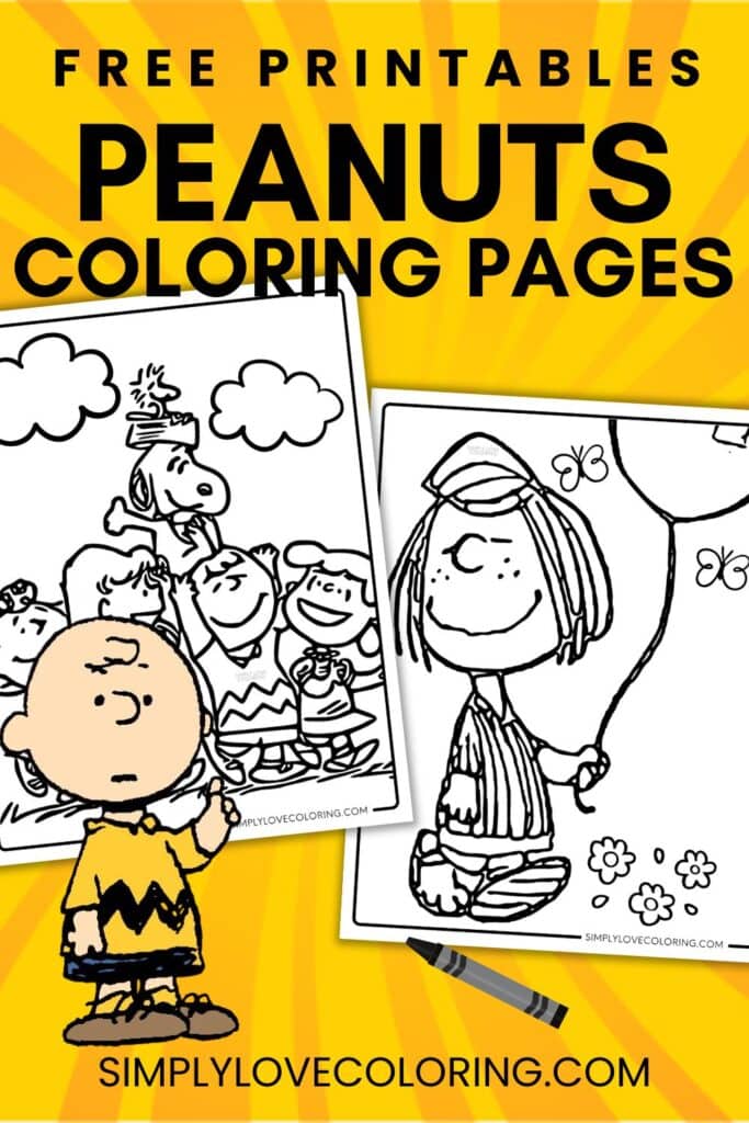 peanuts coloring pages pinterest image