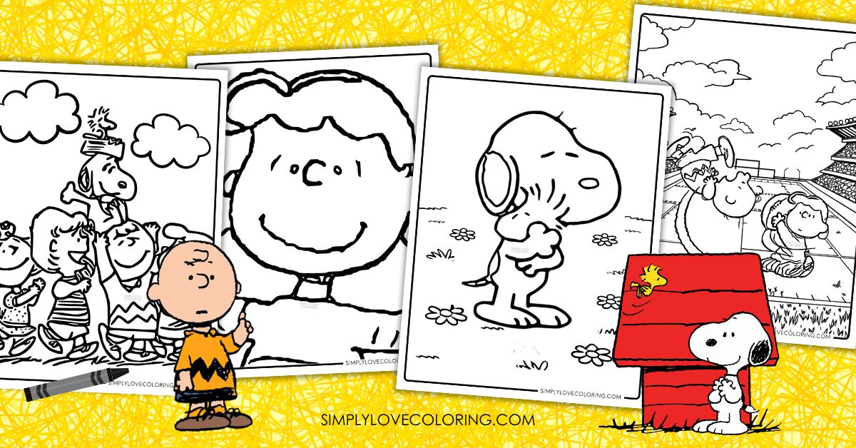 Peanuts Coloring Pages Featured Image