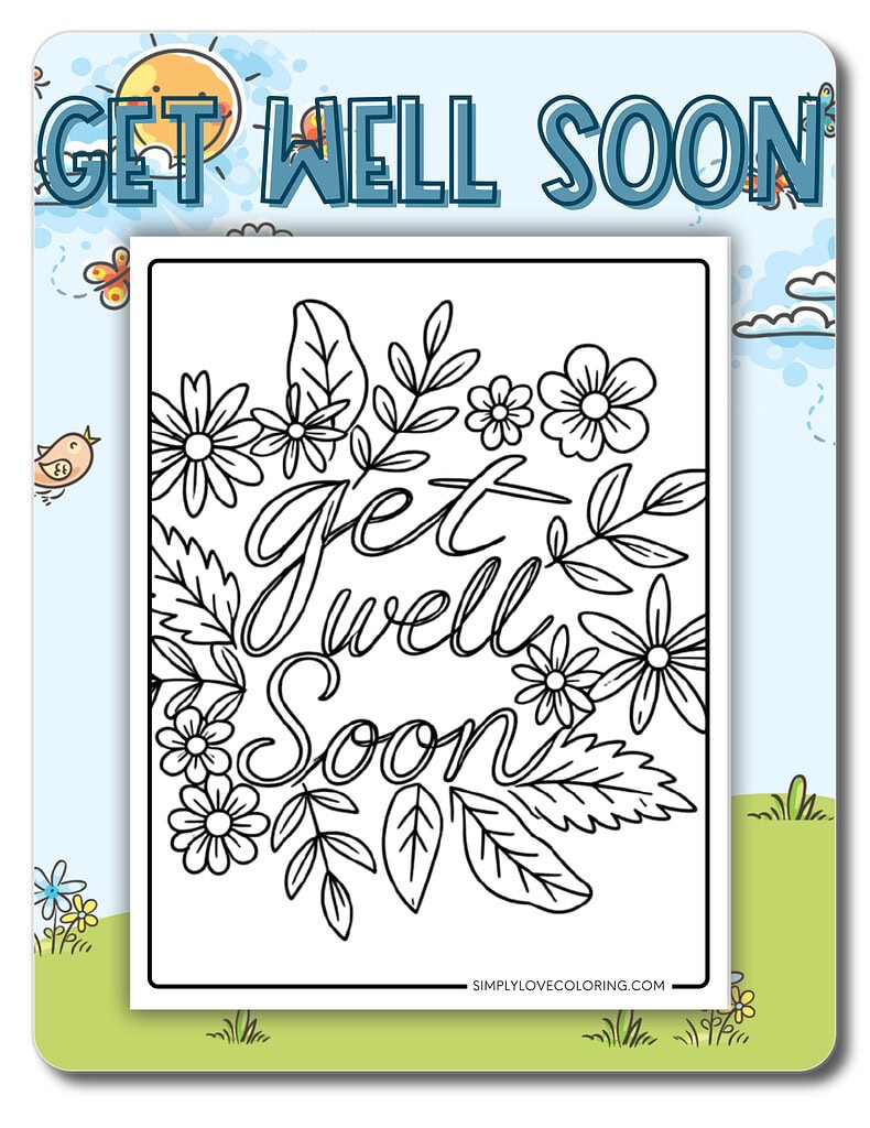 Get Well Soon Coloring Pages
