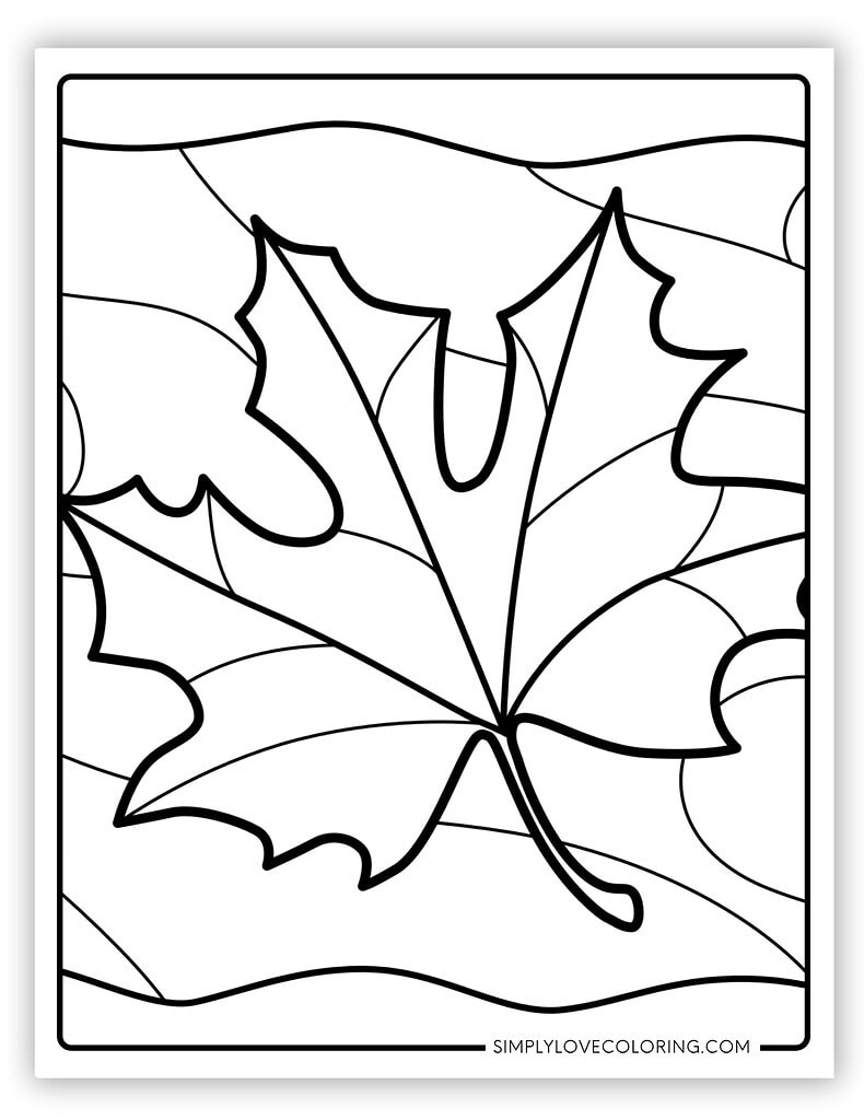 Simple Maple Fall Leaf