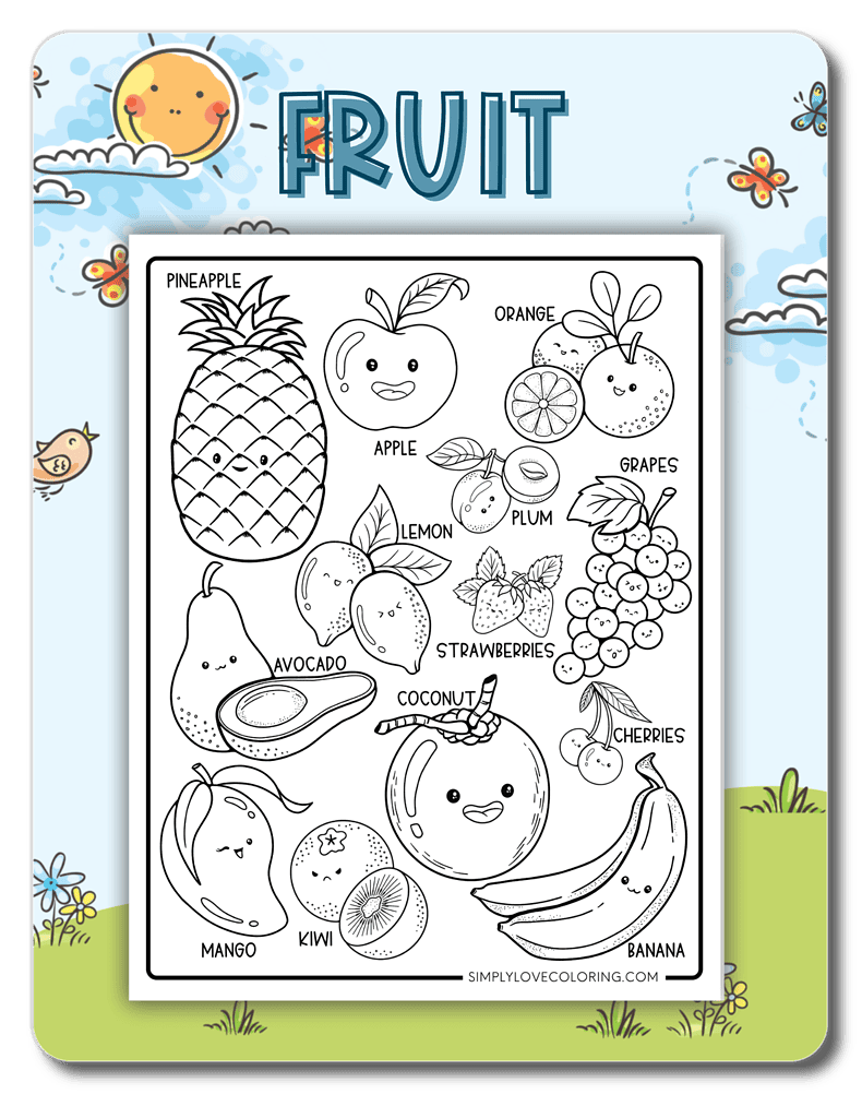 Fruit Coloring Pages
